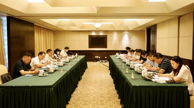 20206222142386263 省委编办主任陈忠义一行调研集团事业单元分类鼎新工作
